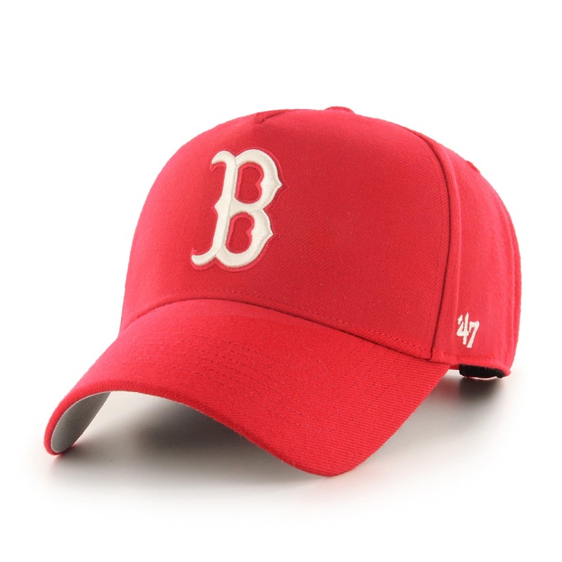 Boston Red Sox ’47 MLB Natural MVP DT Snapback Hat – Red