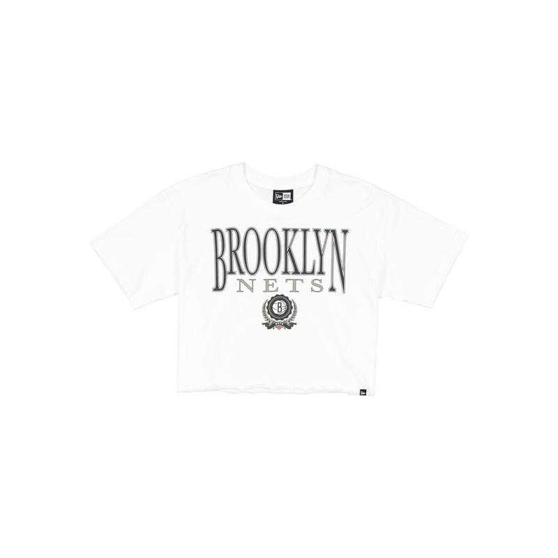 Brooklyn Nets Throwback Prep Women’s Cropped T-Shirt