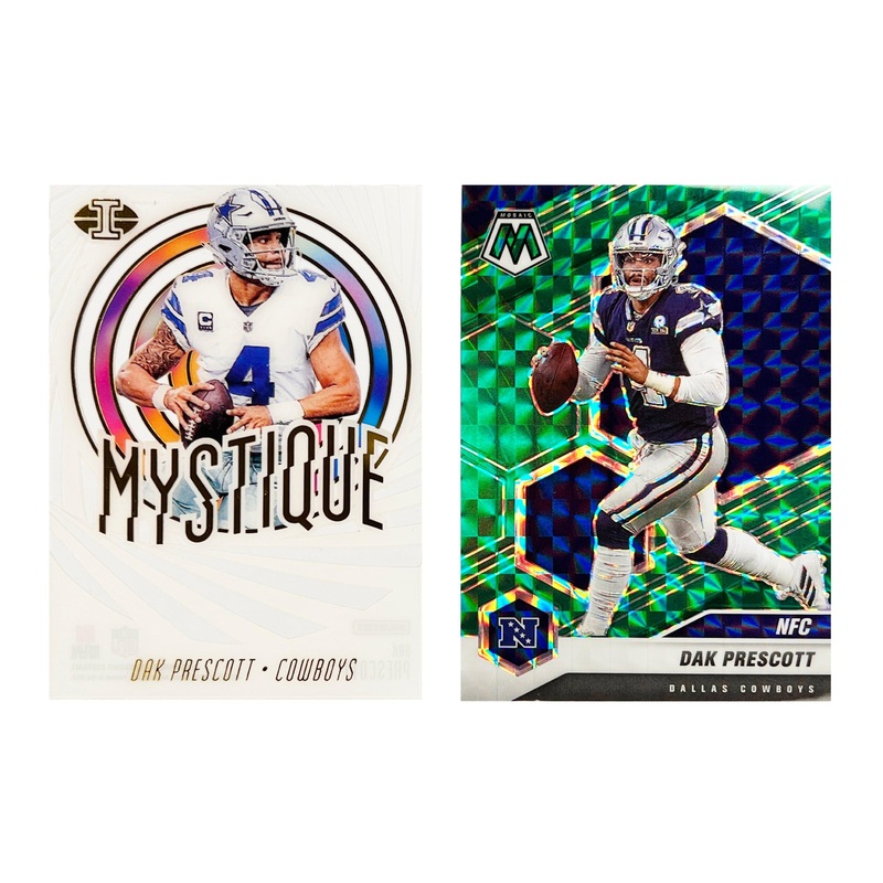 Dak Prescott Dallas Cowboys Panini NFL 19/21 Insert/Parallel 2 Card Set