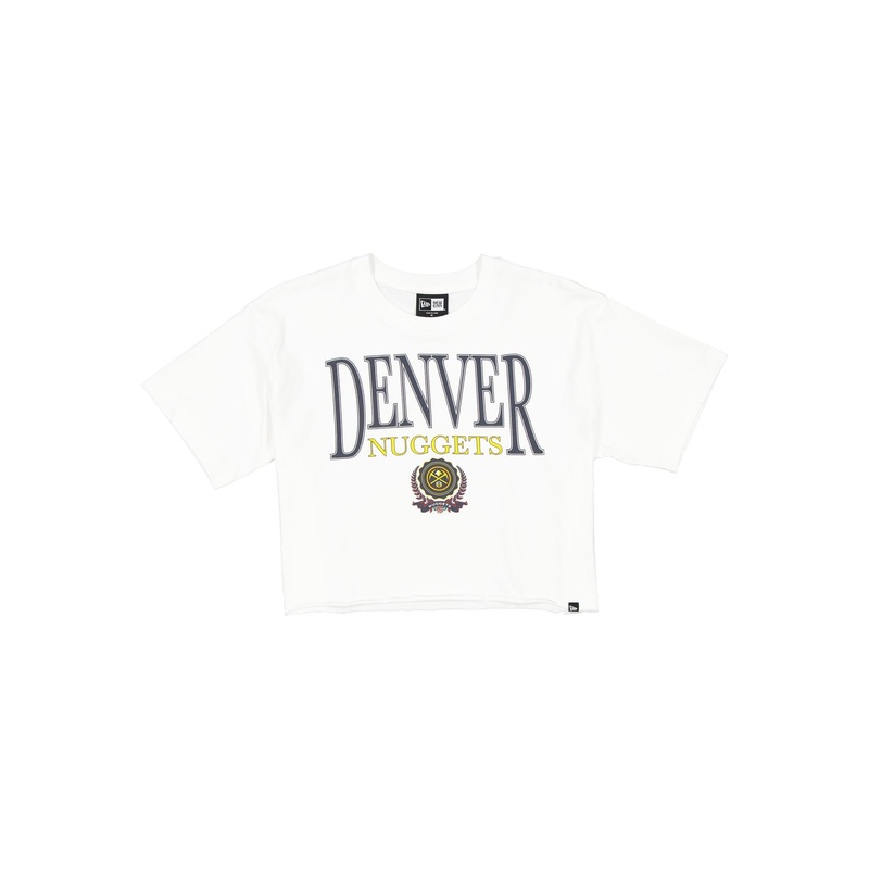 Denver Nuggets Throwback Prep Women’s Cropped T-Shirt
