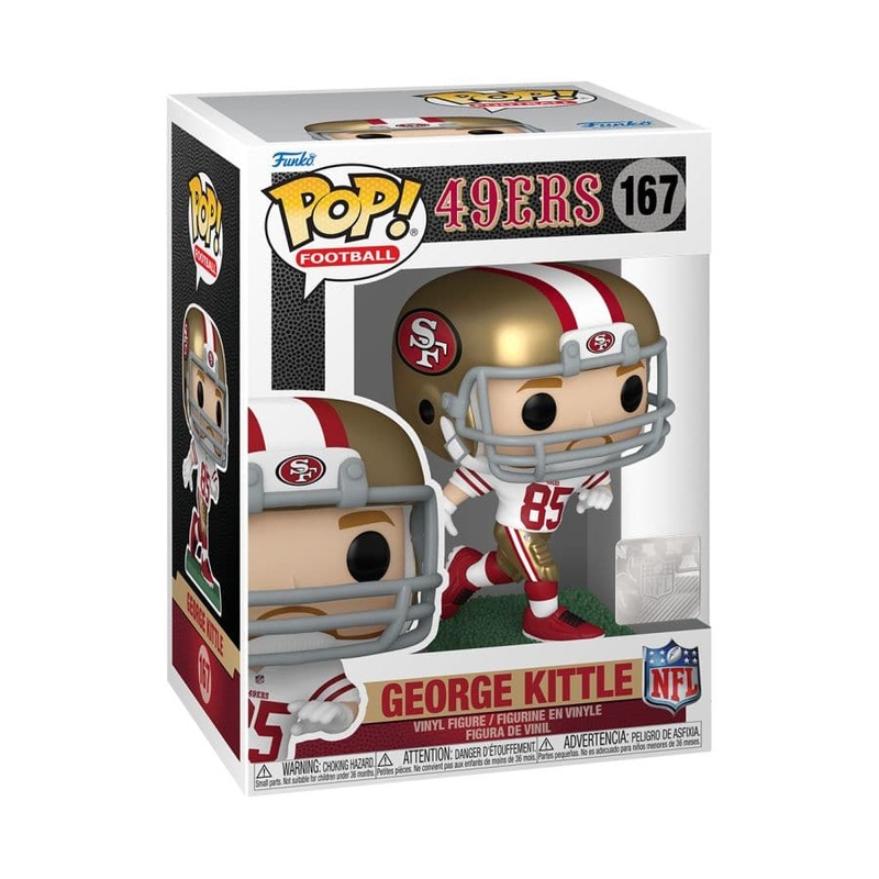 George Kittle San Francisco 49ers Funko NFL Pop Vinyl Figure – White