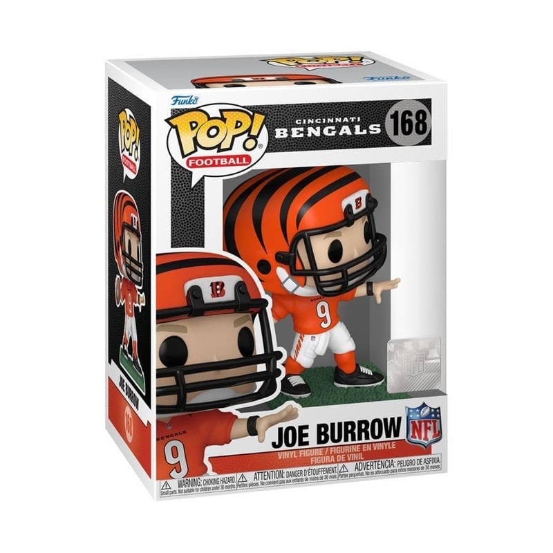 Joe Burrow Cincinnati Bengals Funko NFL Pop Vinyl Figure – Orange