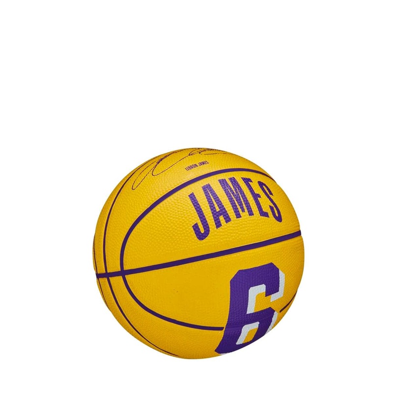 LeBron James Los Angeles Lakers Wilson NBA Mini Player Basketball – Gold