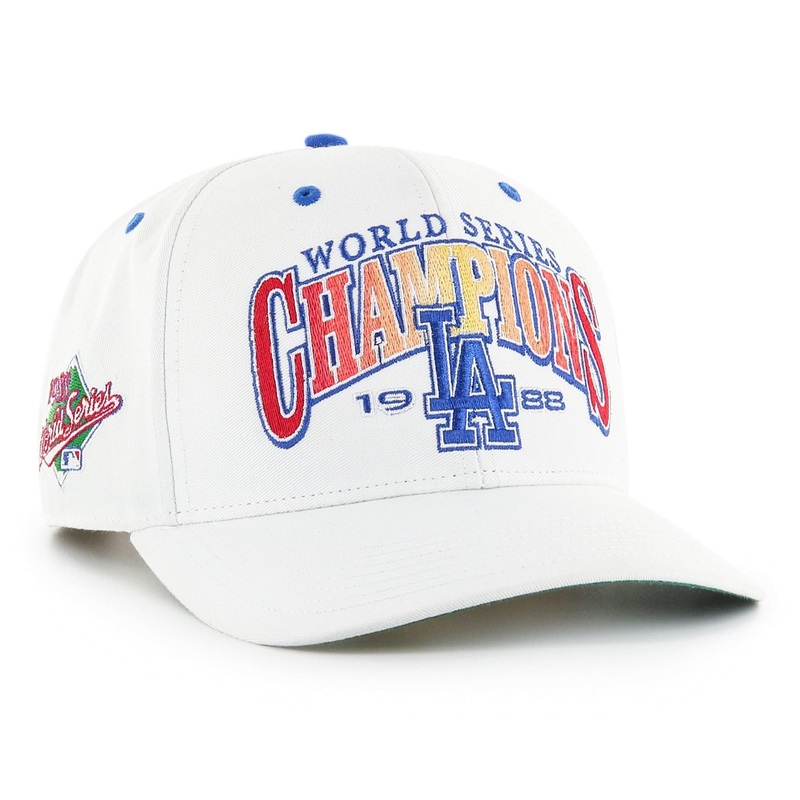 Los Angeles Dodgers ’47 MLB Arch Champs MVP DP Pre-Curved Snapback Hat – White