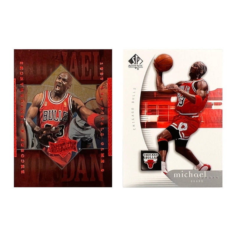 Michael Jordan Chicago Bulls Upper Deck NBA 99-05 Base 2 Card Set