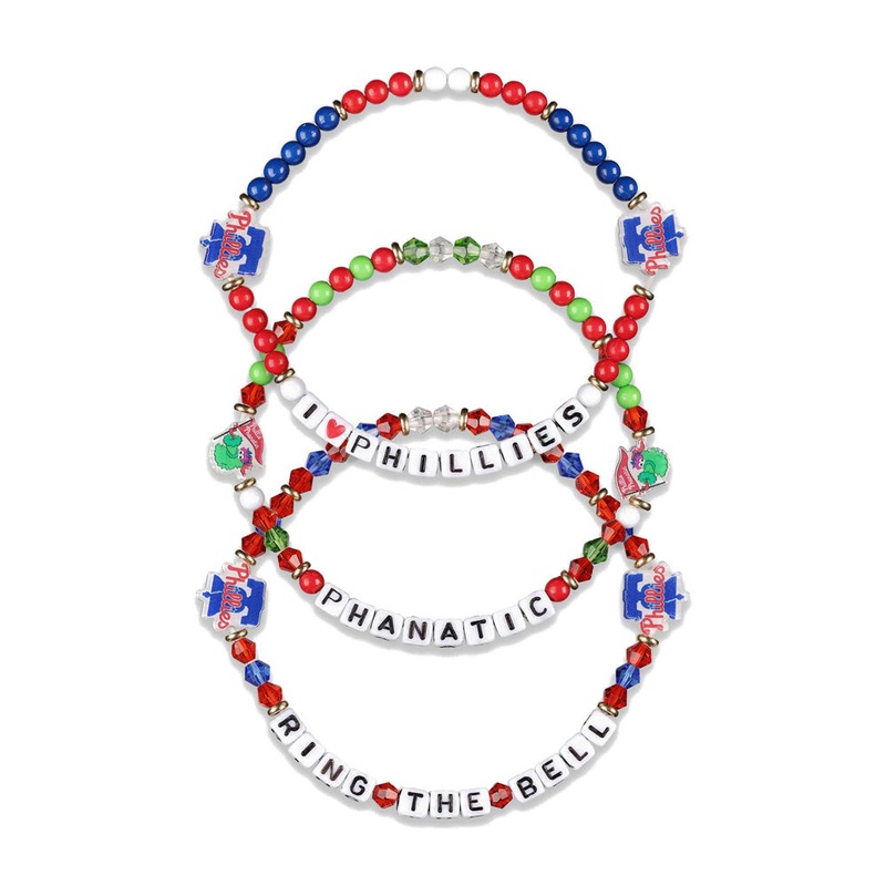 MLB Philadelphia Phillies FOCO 3-Pack Friendship Bracelet