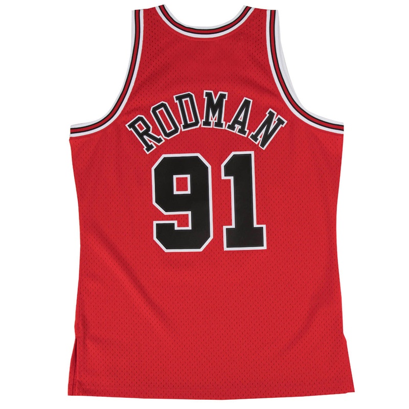 NBA Chicago Bulls Dennis Rodman Mitchell & Ness ’97 Retro Swingman Jersey
