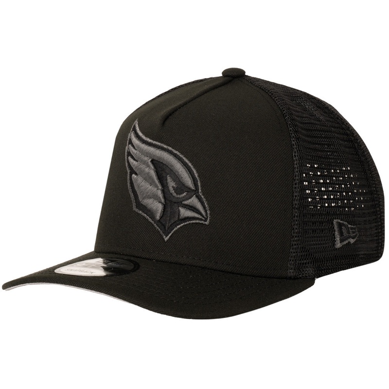 NFL Arizona Cardinals New Era Black Pearl A-Frame 9FIFTY Trucker Snapback Hat