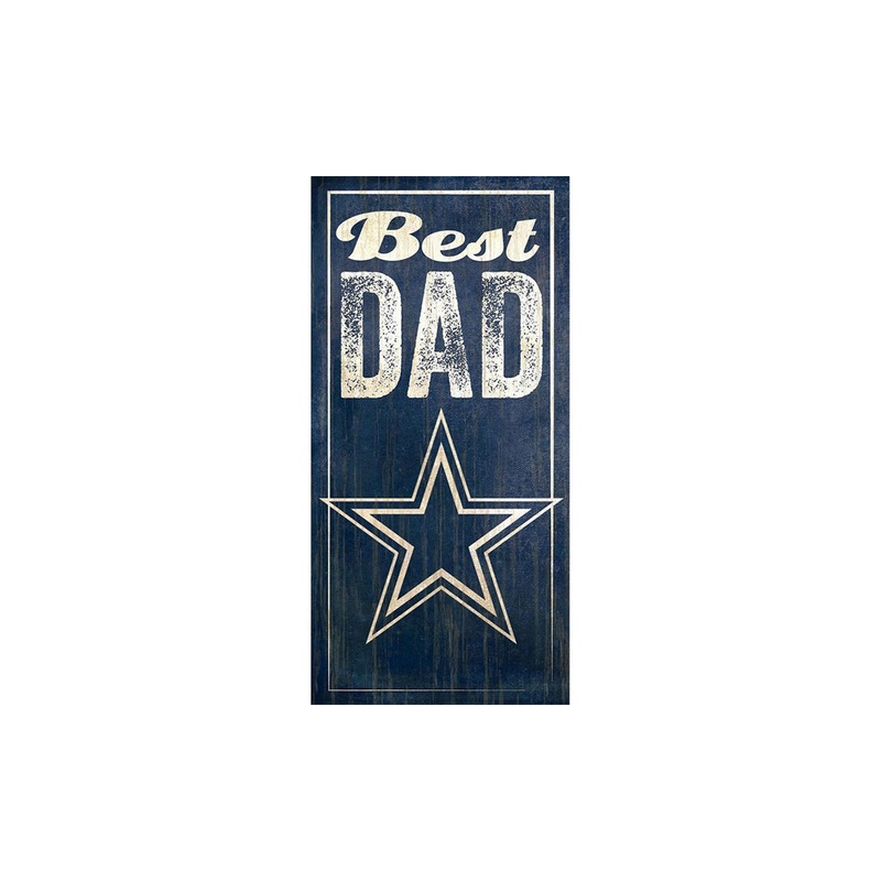 NFL Dallas Cowboys Fan Creations Best Dad 6″ x 12″ Sign