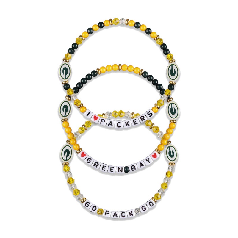 NFL Green Bay Packers FOCO 3-Pack Friendship Bracelet