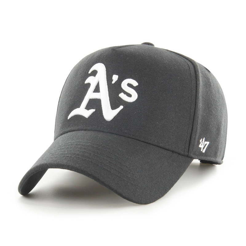 Oakland Athletics ’47 NHL Monochrome MVP DT Snapback Hat – Black