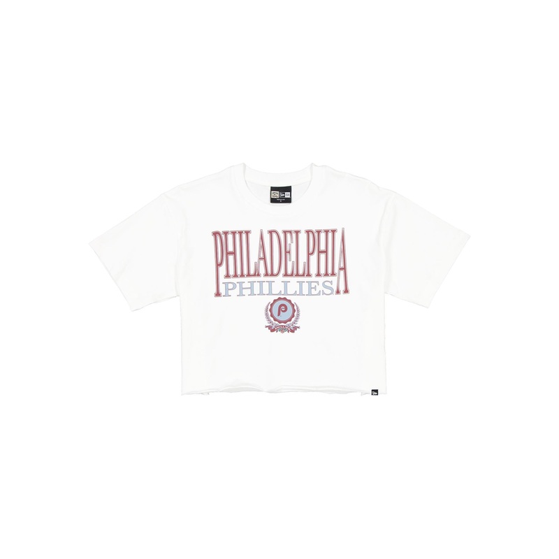 Philadelphia Phillies Throwback Prep Women’s Cropped T-Shirt