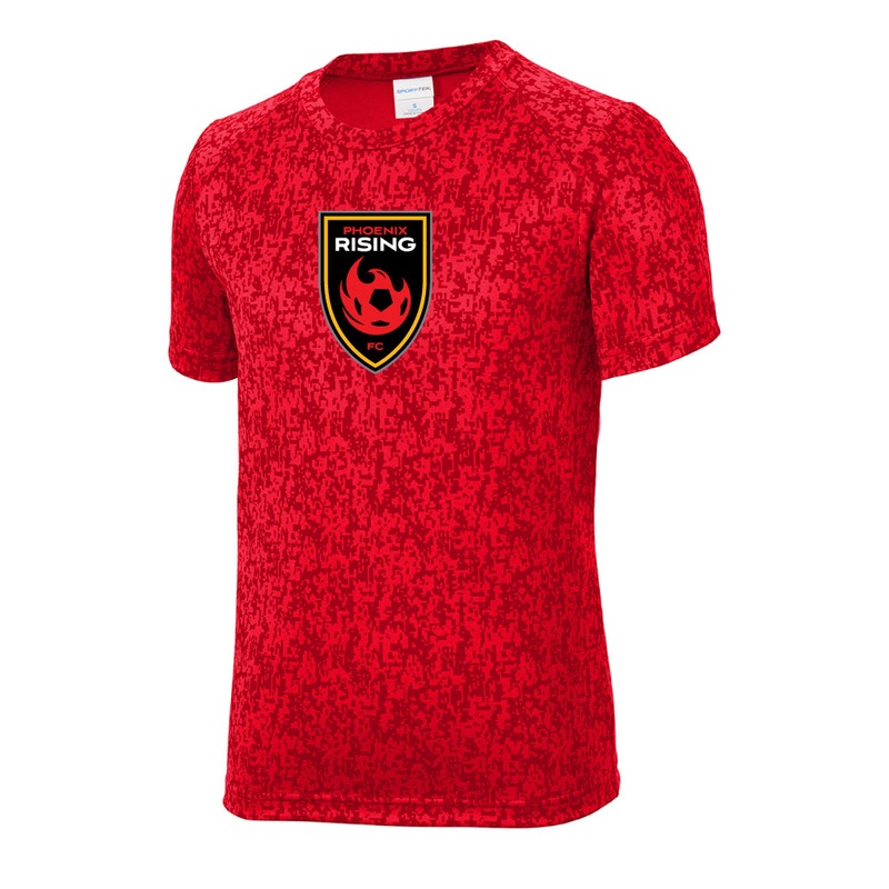 Phoenix Rising Youth Digi Camo T-Shirt – Red
