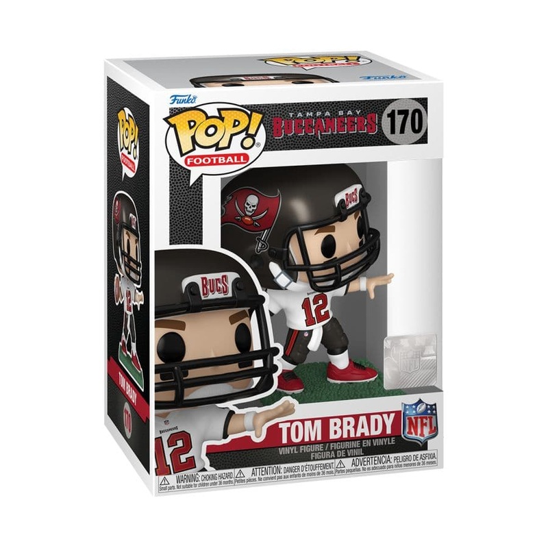 Tom Brady Tampa Bay Buccaneers Funko NFL Pop Vinyl Figure – White