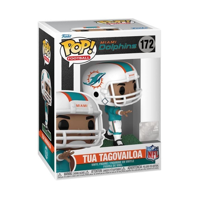 Tua Tagovailoa Miami Dolphins Funko NFL Pop Vinyl Figure – Aqua