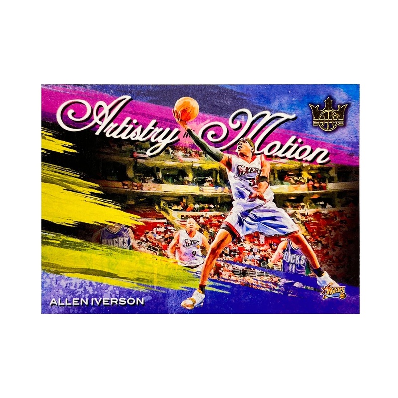 Allen Iverson Philadelphia 76ers Panini NBA 21 Artistry In Motion Insert Card