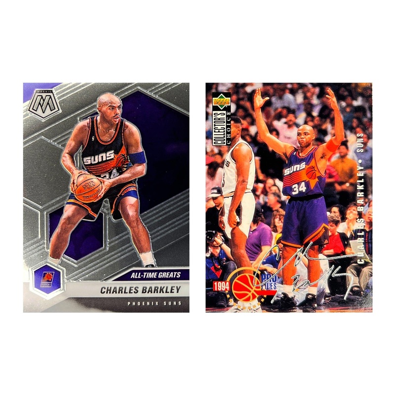Charles Barkley Phoenix Suns NBA Premium Base/Insert 2 Card Set