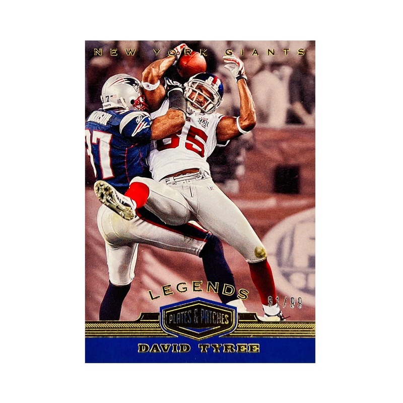 David Tyree New York Giants Panini NFL Super Bowl Legends /99 Card