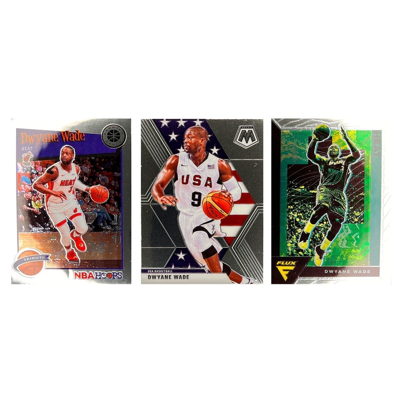 Dwyane Wade Miami Heat Panini NBA 20-21 Premium 3 Card Set