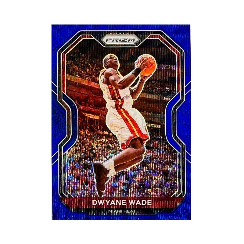 Dwyane Wade Miami Heat Panini NBA 20-21 Prizm Blue Parallel Card