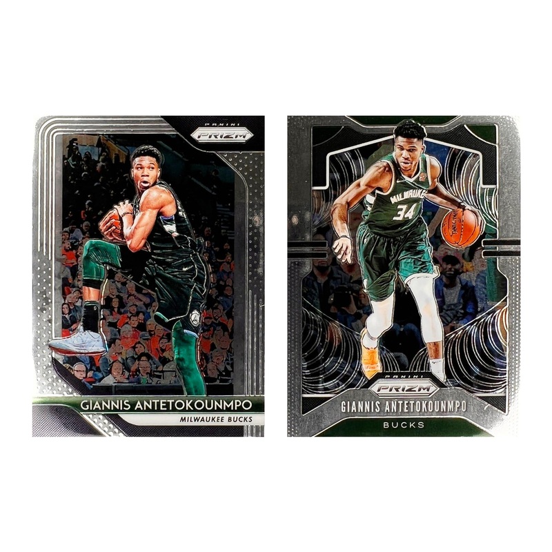 Giannis Antetokounmpo Milwaukee Bucks Panini NBA 18-20 Prizm 2 Card Set