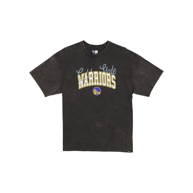Golden State Warriors Women’s Oversized Washed Black T-Shirt