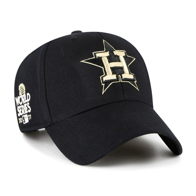 Houston Astros ’47 MLB 2017 Gold World Series MVP Snapback Hat – Black