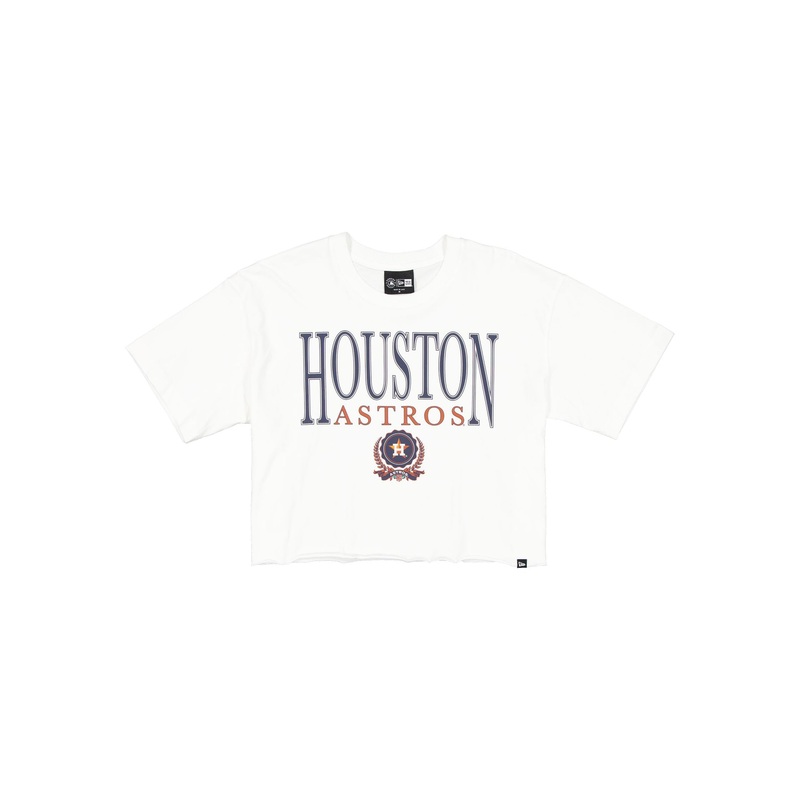Houston Astros Throwback Prep Women’s Cropped T-Shirt