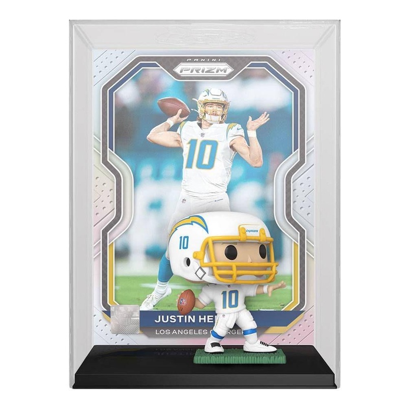 Justin Herbert Los Angeles Chargers Funko NFL Prizm Trading Card Figure – White