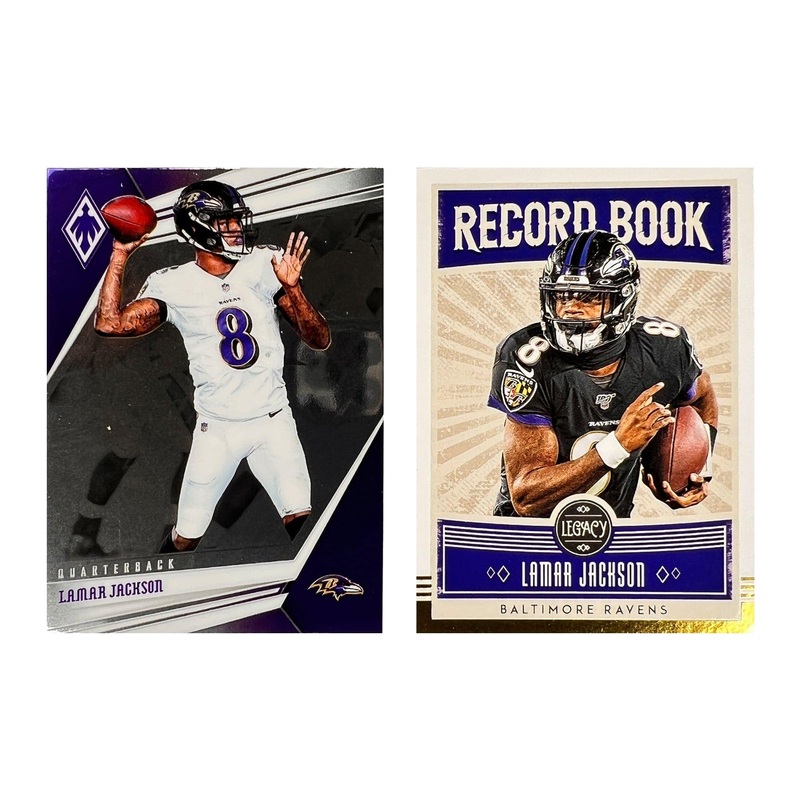 Lamar Jackson Baltimore Ravens Panini NFL 2019 Legacy Phoenix 2 Card Set
