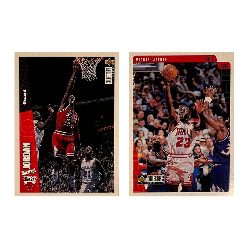 Michael Jordan Chicago Bulls Upper Deck 96-97 Base 2 Card Set