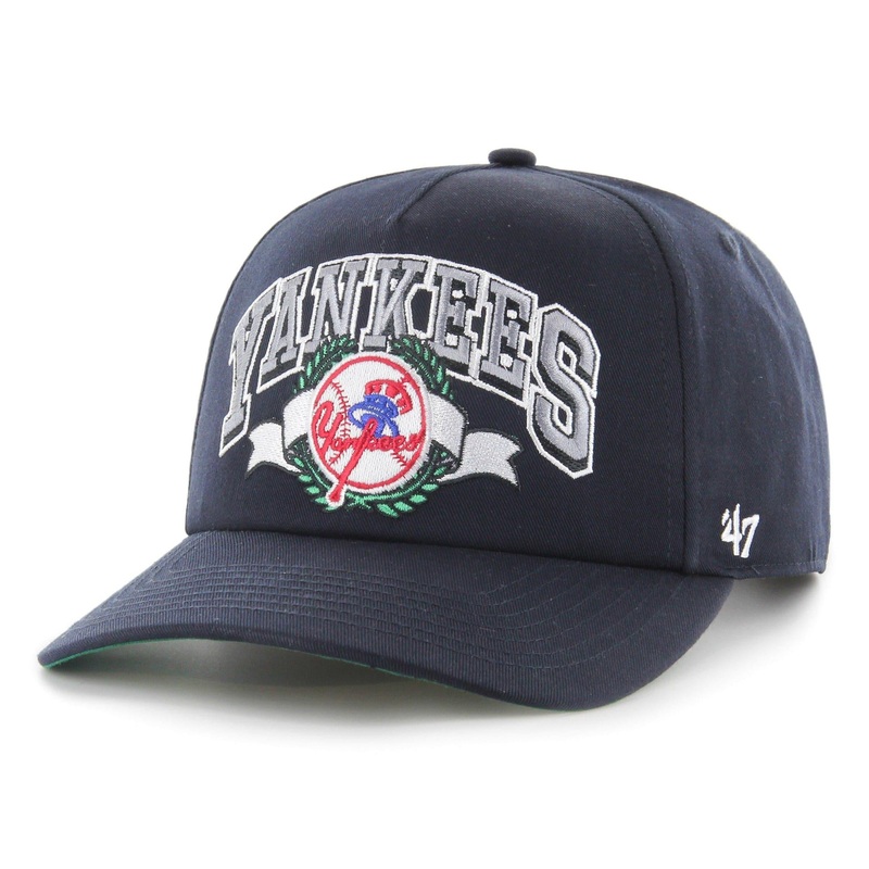 New York Yankees ’47 MLB Laurel MVP DP Pre-Curved Snapback Hat – Navy