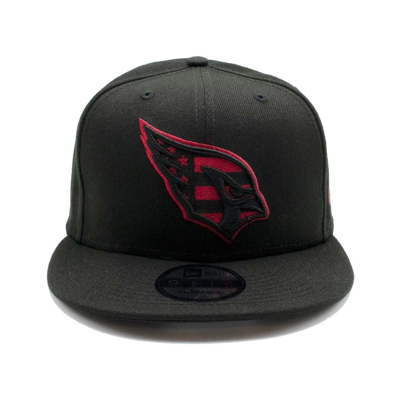 NFL Arizona Cardinals New Era American Flag 9FIFTY Hat – Black