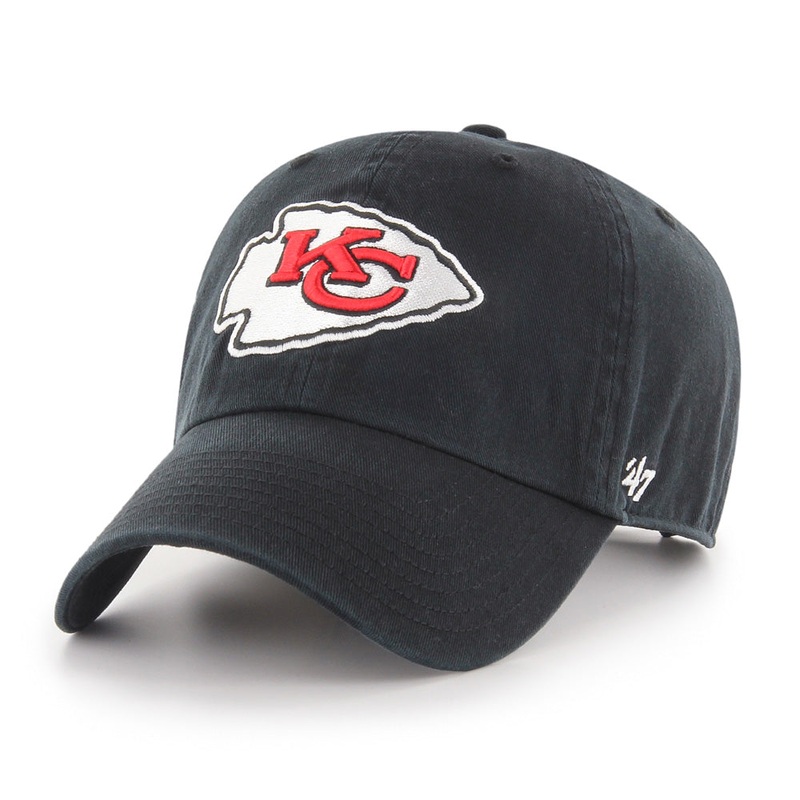 NFL Kansas City Chiefs ’47 Clean Up Adjustable – Black Hat