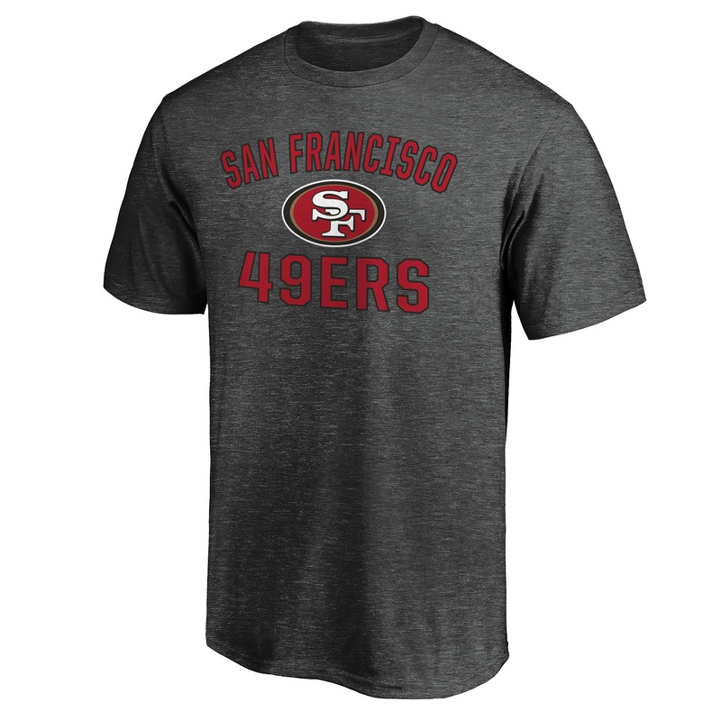 NFL San Francisco 49ers Fanatics Victory Arch T-Shirt – Charcoal