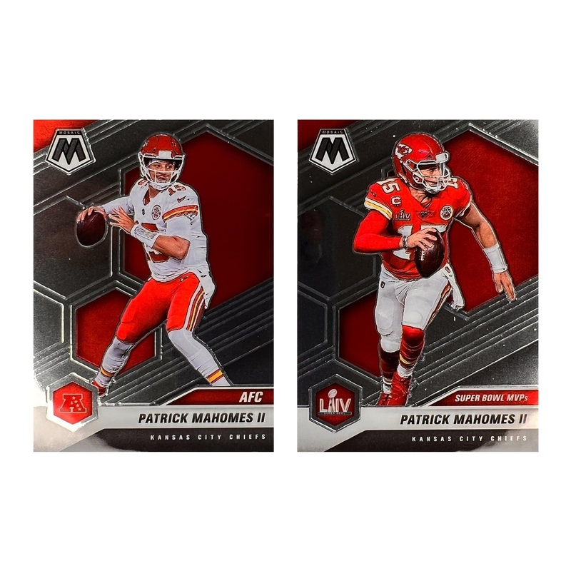 Patrick Mahomes Kansas City Chiefs Panini NFL 21 Mosaic 2 Card Set