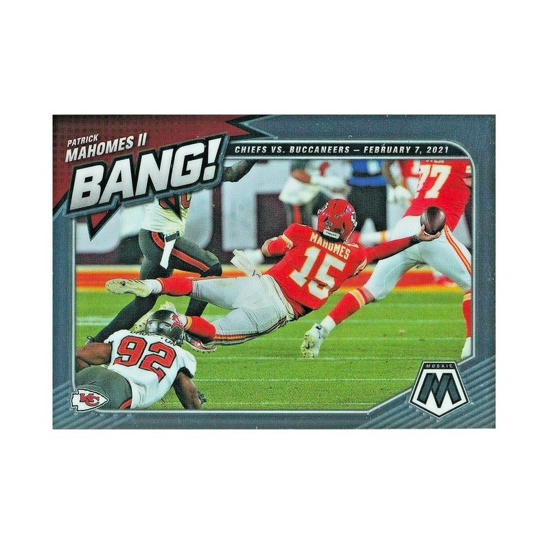 Patrick Mahomes Kansas City Chiefs Panini NFL 21 Mosaic Bang Trading Card