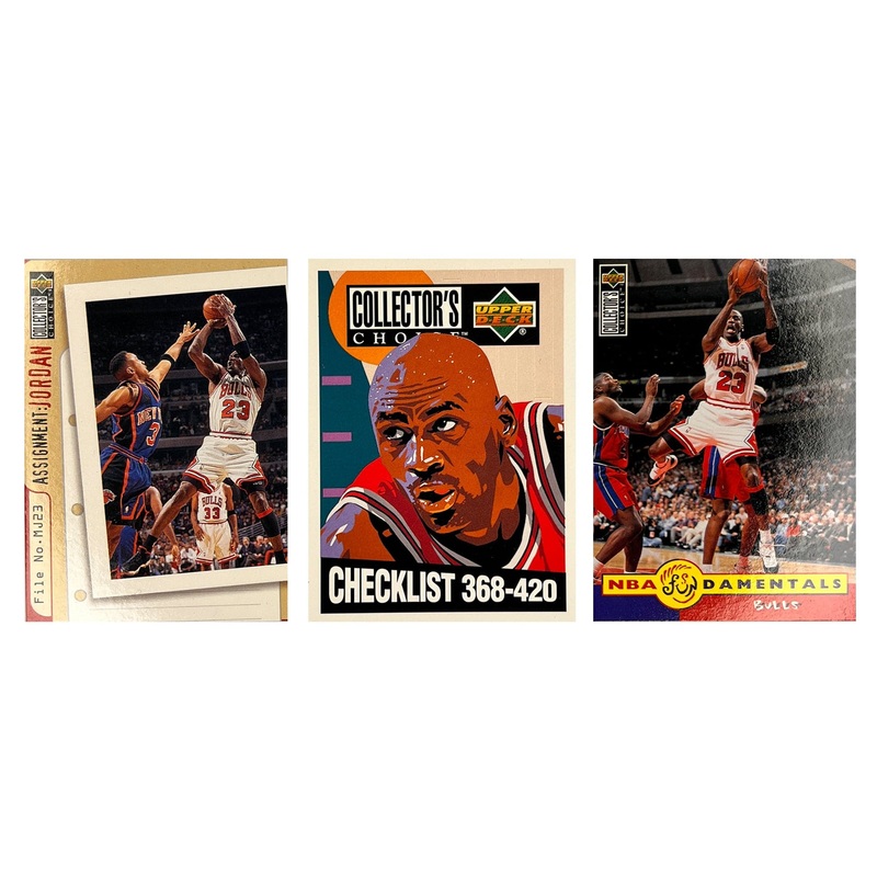 Michael Jordan Chicago Bulls Upper Deck NBA 94-96 Insert 3 Card Set