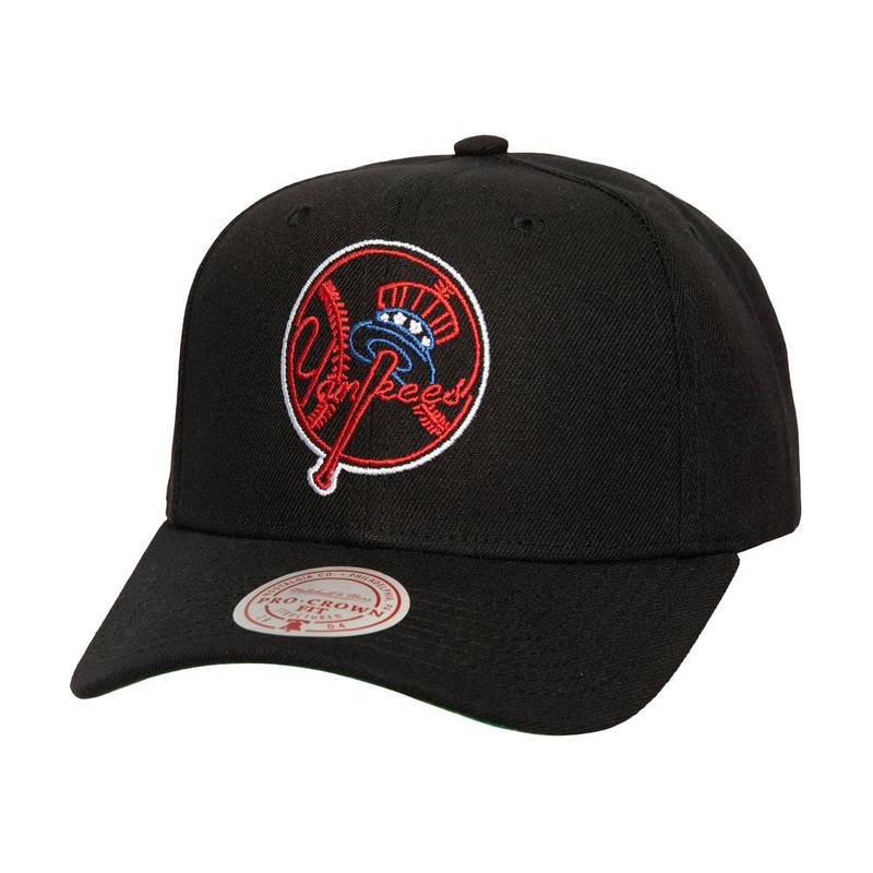 MLB New York Yankees Mitchell & Ness Neon Logo Pro Snapback Hat – Black
