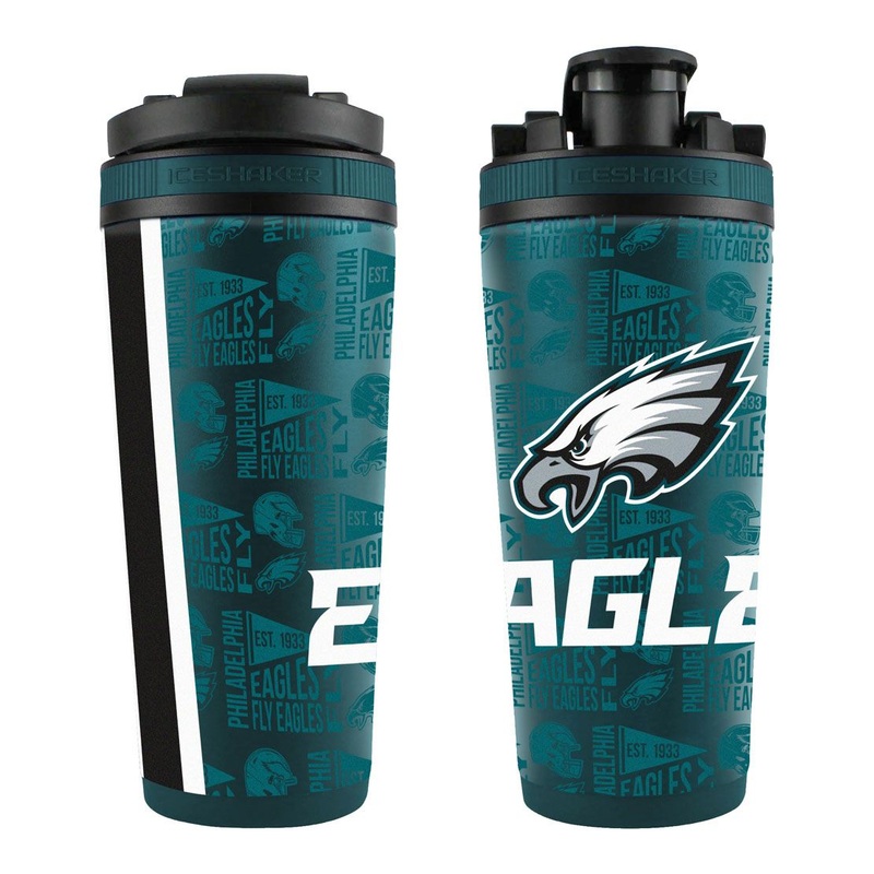NFL Philadelphia Eagles Ice Shaker 26oz 4D Elements Stainless Steel Ice Shaker