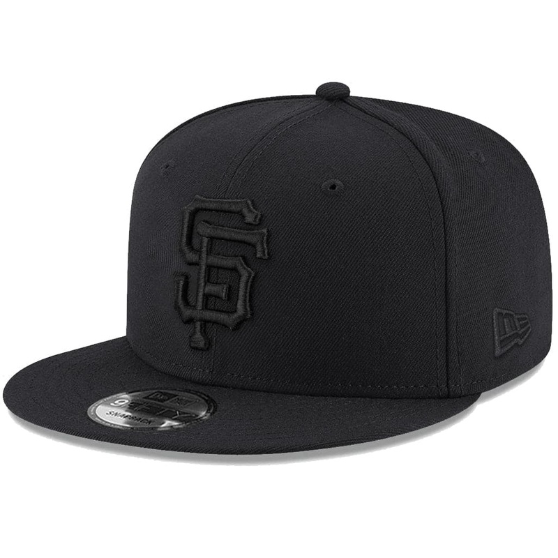 San Francisco Giants New Era MLB Black On Black 9FIFTY Snapback Hat