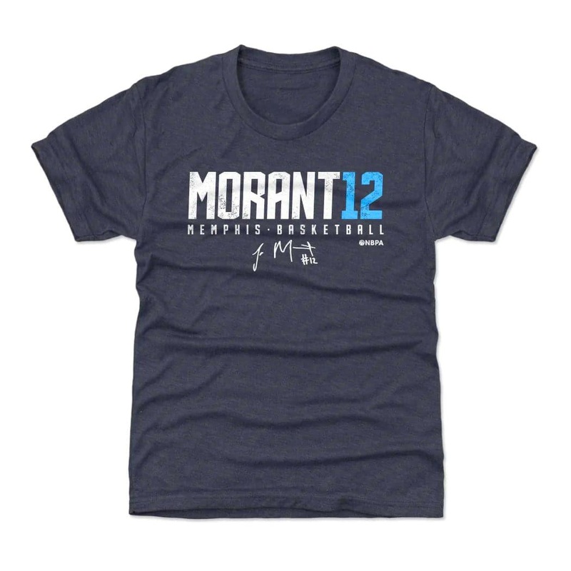 Youths Ja Morant Memphis Grizzlies 500 Level NBA Elite Tri-Blend T-Shirt – Navy
