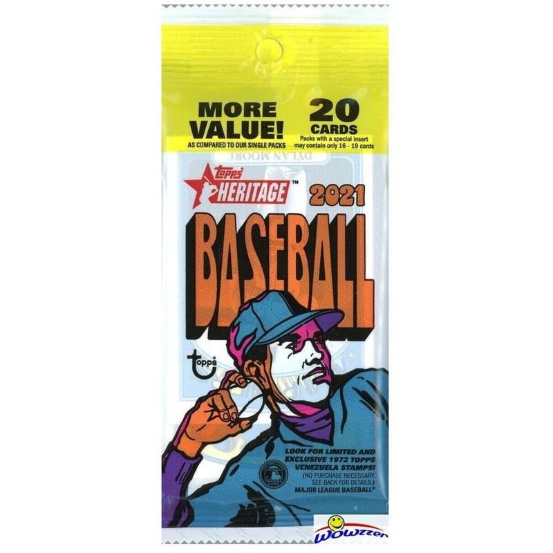 2021 Topps MLB Heritage Baseball Trading Cards Value Fat Pack