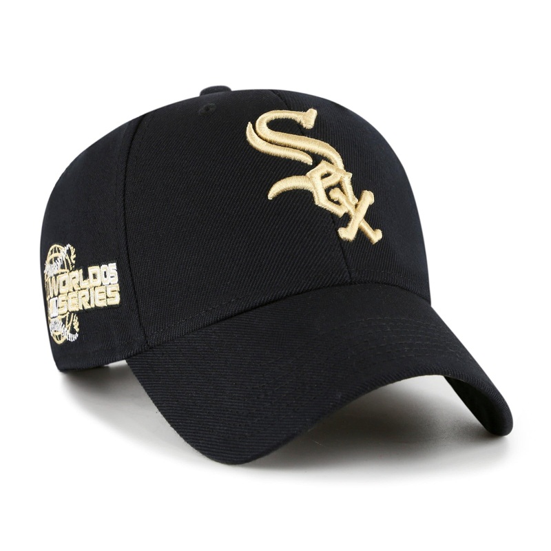 Chicago White Sox ’47 MLB Gold World Series MVP Snapback Hat – Black