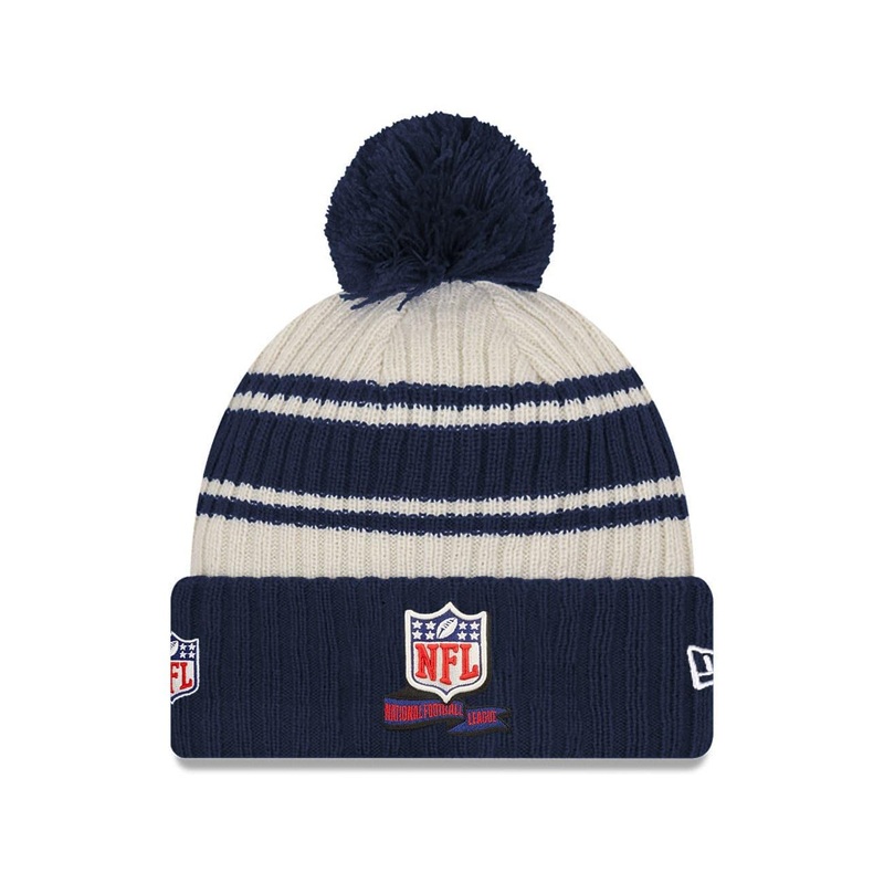 Childs NFL Shield New Era NFL 22 Sideline Knit Beanie – Navy