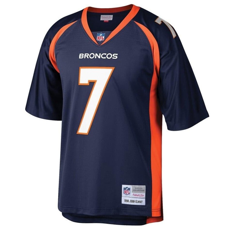 John Elway Denver Broncos 98 Mitchell & Ness NFL Throwback Legacy Jersey – Navy
