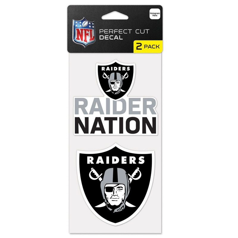 NFL Las Vegas Raiders WinCraft 4″ x 8″ Slogan Decal Pack