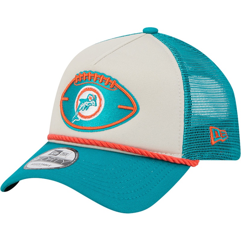 NFL Miami Dolphins 2024/25 Sideline Historic A-Frame 9FORTY Snapback Hat