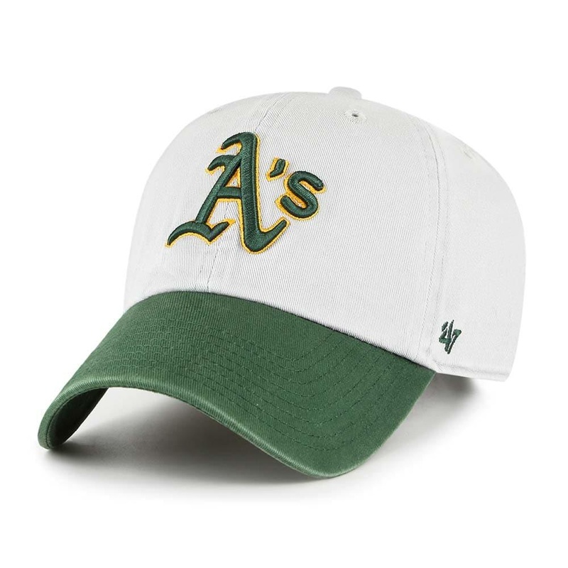 Oakland Athletics ’47 MLB Team 2-Tone Clean Up Strapback Hat – Grey