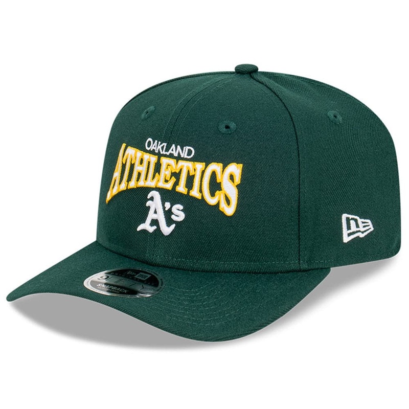 Oakland Athletics New Era MLB Team Arch Pre-Curved OF 9FIFTY Snapback Hat – Green